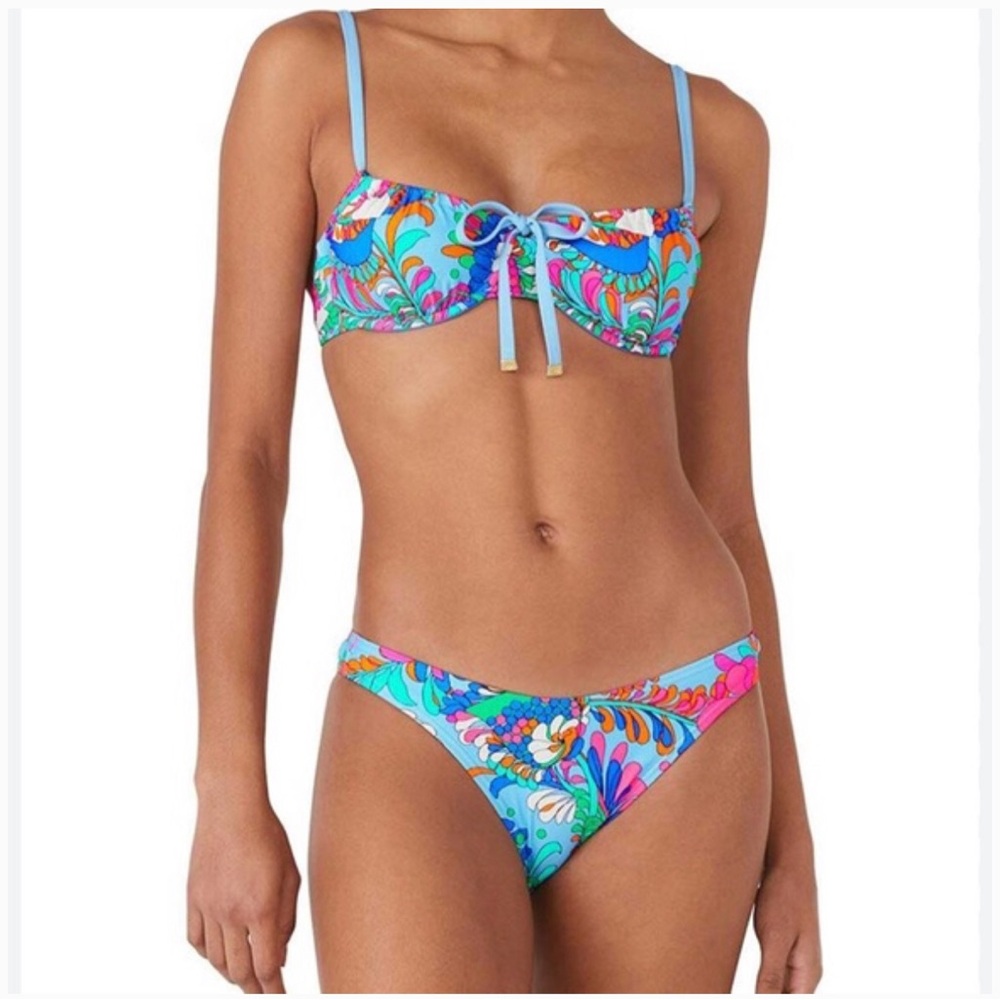 New Kate Spade Colorful Floral Bikini Set XL